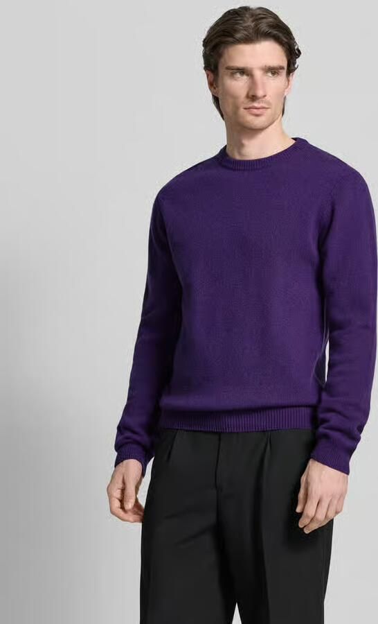 Casual friday Oversized gebreide pullover met geribde boorden - Foto 4
