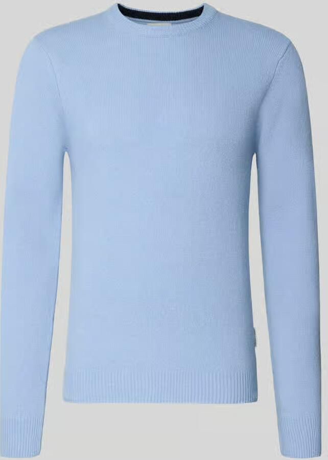 Casual friday Oversized gebreide pullover met ribboorden