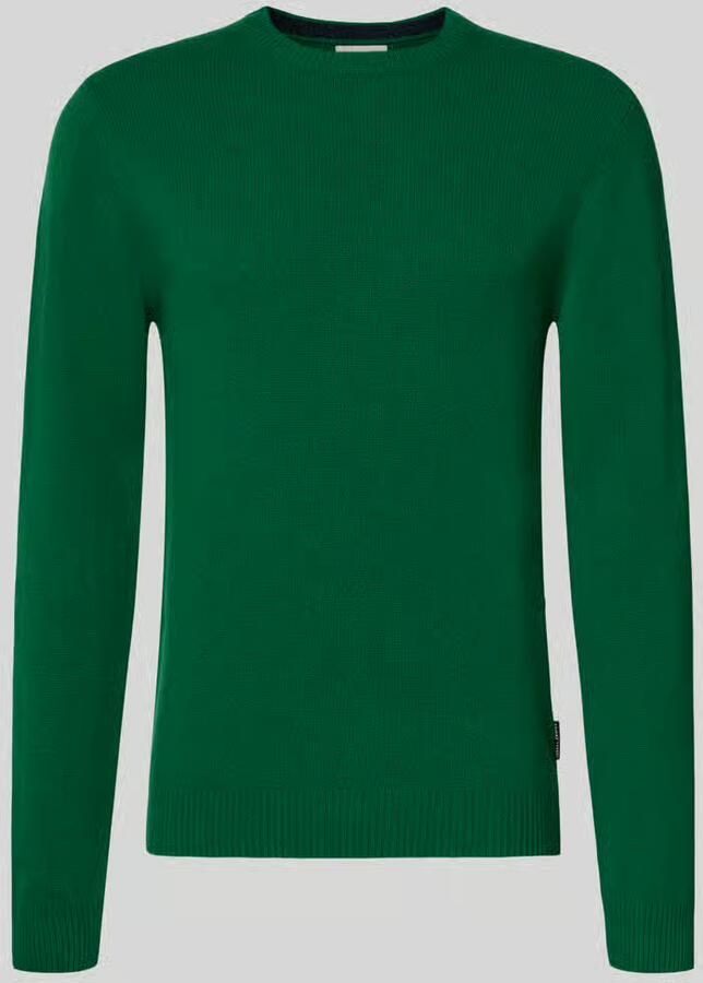 Casual friday Oversized gebreide pullover met ribboorden