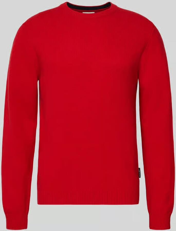 Casual friday Oversized gebreide pullover met ribboorden