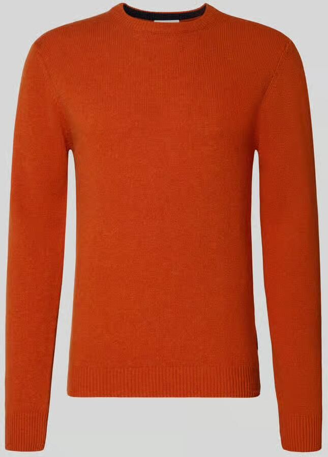 Casual friday Oversized gebreide pullover met ribboorden