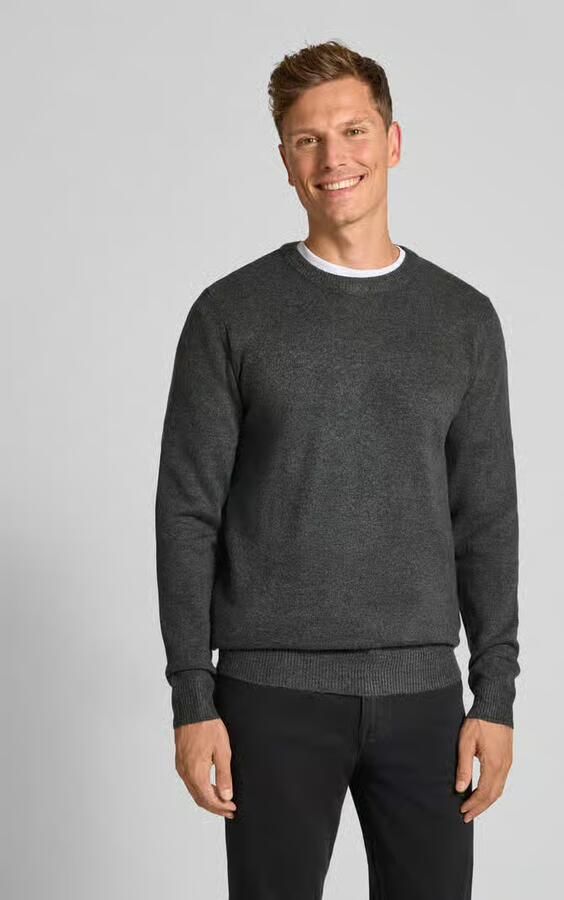 Casual friday Regular fit gebreide pullover met ronde hals model 'Heine' - Foto 2