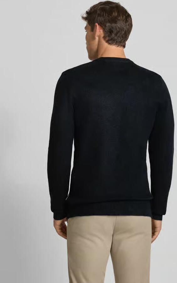 Casual friday Regular fit gebreide pullover met ronde hals model 'Heine'