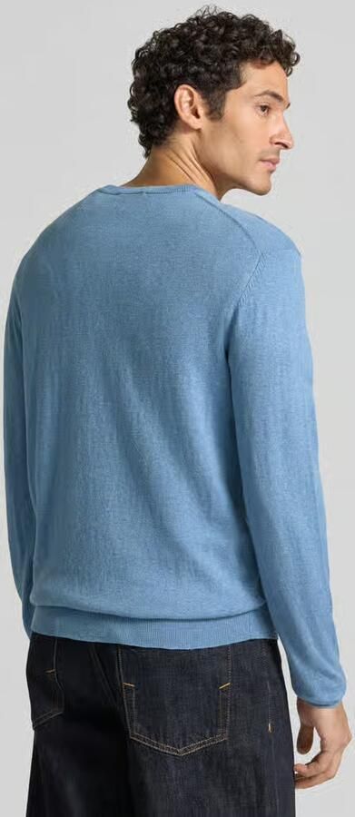 Casual friday Regular fit gebreide pullover van mix van katoen en kasjmier - Foto 3