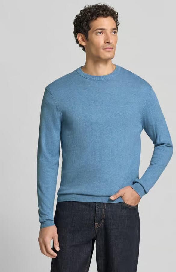 Casual friday Regular fit gebreide pullover van mix van katoen en kasjmier - Foto 2