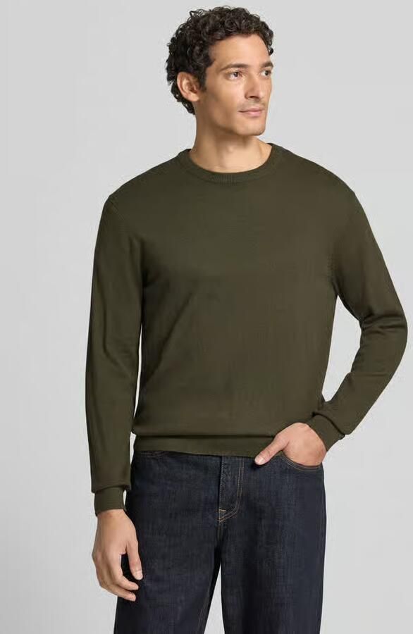 Casual friday Regular fit gebreide pullover van mix van katoen en kasjmier - Foto 2