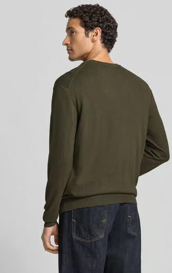 Casual friday Regular fit gebreide pullover van mix van katoen en kasjmier - Foto 3
