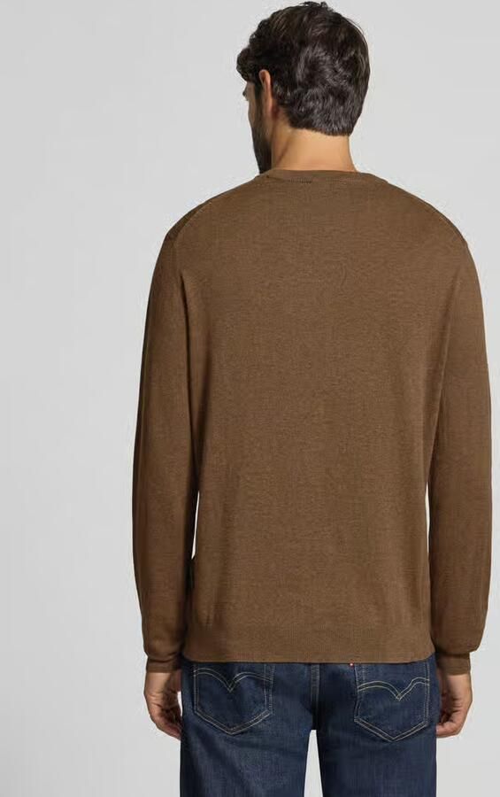 Casual friday Regular fit gebreide pullover van mix van katoen en kasjmier - Foto 2