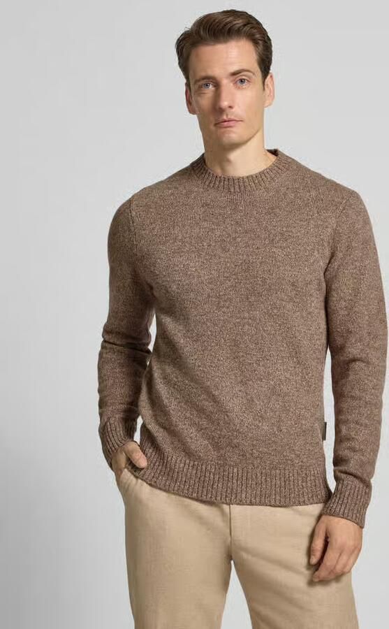 Casual friday Regular fit gebreide pullover van wolmix model 'ANTE' - Foto 4