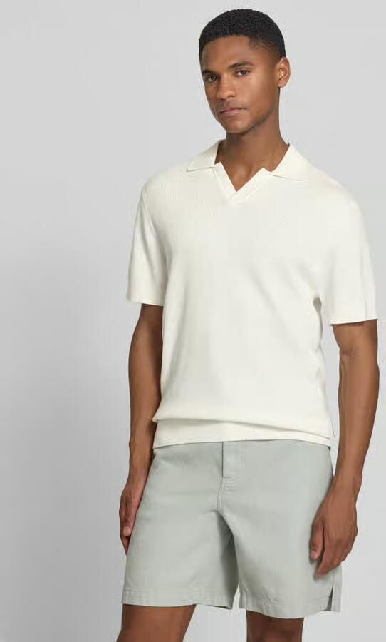 Casual friday regular fit knitwear-poloshirt met structuurpatroon model 'MOSVIK' - Foto 2