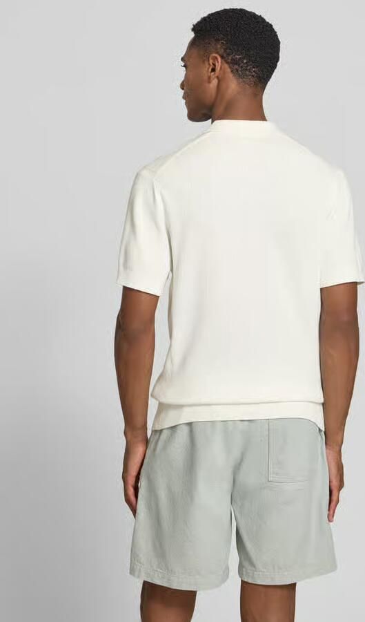 Casual friday regular fit knitwear-poloshirt met structuurpatroon model 'MOSVIK' - Foto 3