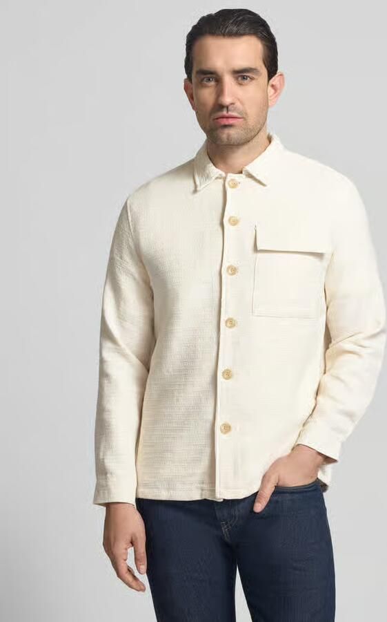 Casual friday Regular fit overhemdjack met borstzak model 'Matt' - Foto 3