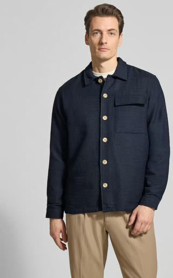 Casual friday Regular fit overhemdjack met borstzak model 'Matt' - Foto 4