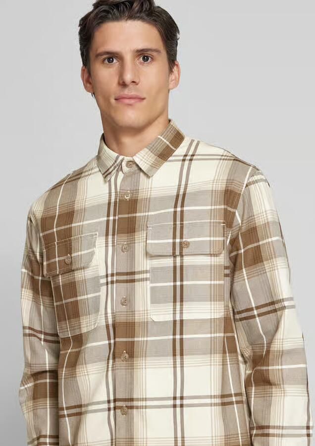 Casual friday Regular fit overhemdjack met borstzakken model 'AUSTER'