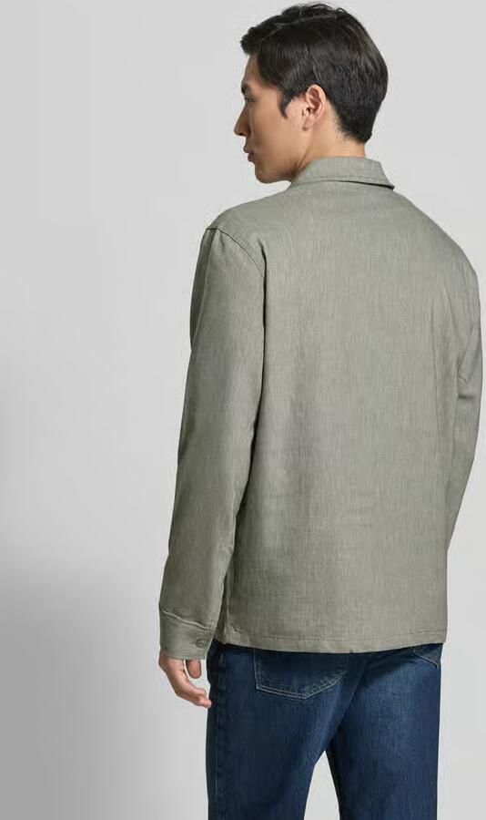 Casual friday regular fit overhemdjack met kentkraag model 'BRO' - Foto 3
