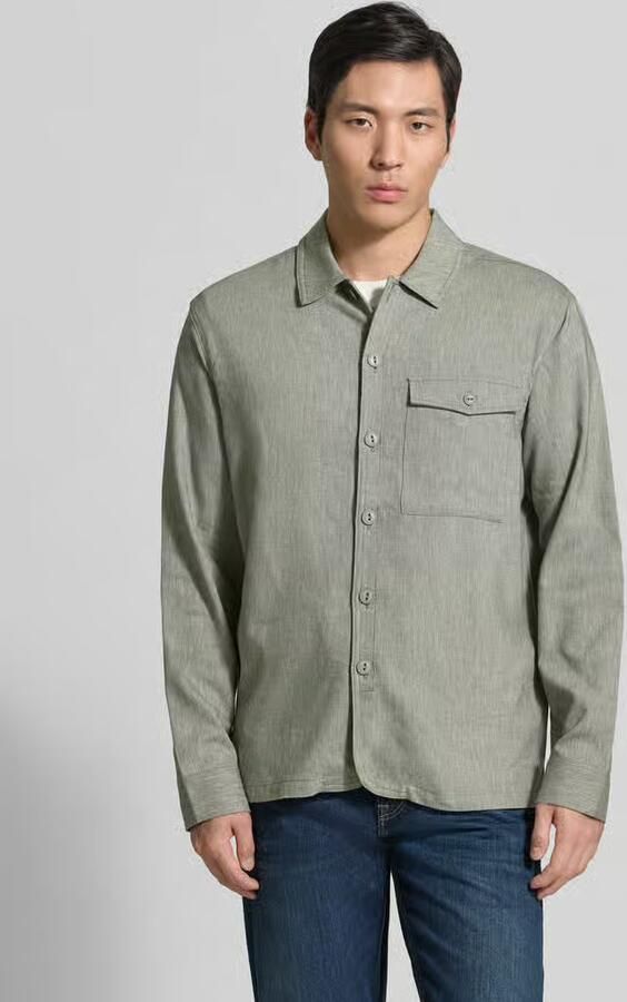 Casual friday regular fit overhemdjack met kentkraag model 'BRO' - Foto 2