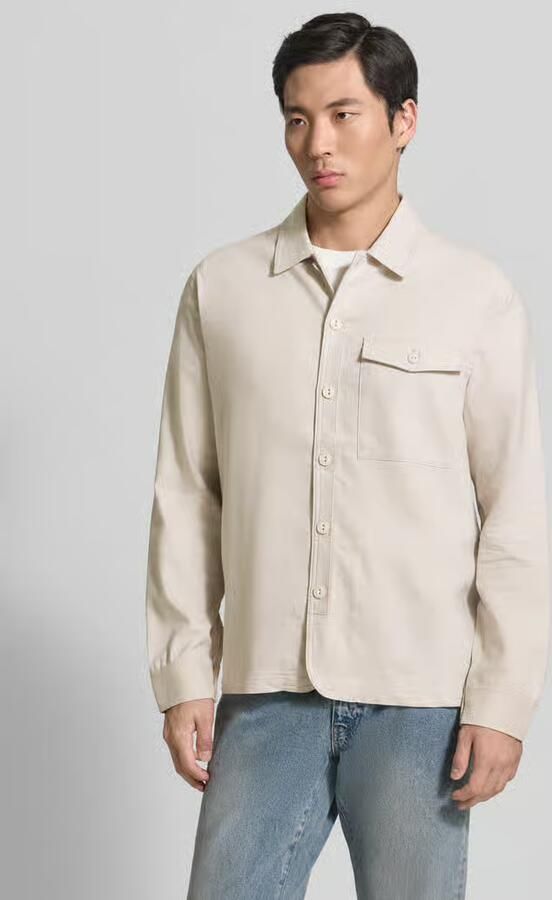 Casual friday regular fit overhemdjack met kentkraag model 'BRO' - Foto 2