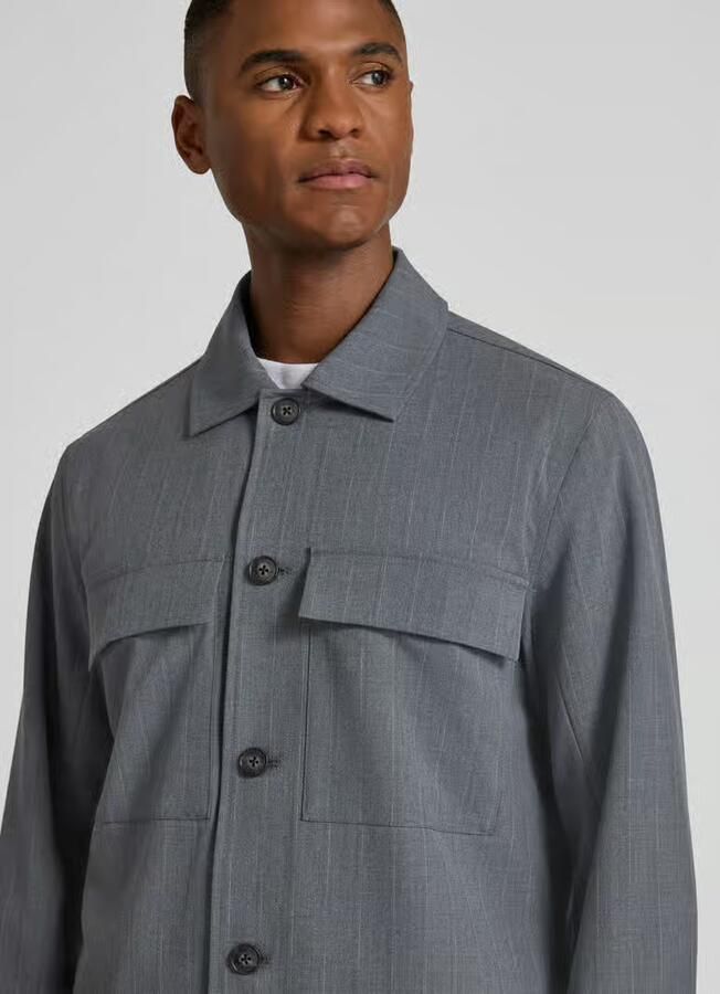 Casual friday Regular fit overhemdjack met viscose model 'Grahn' - Foto 2