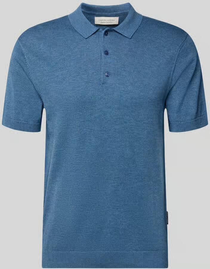 Casual friday regular fit poloshirt met knoopsluiting model 'BELLS'