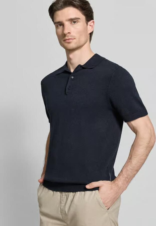 Casual friday regular fit poloshirt met knoopsluiting model 'BELLS'