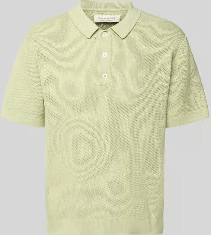 Casual friday regular fit poloshirt met labeldetail model 'ISAKSSON'