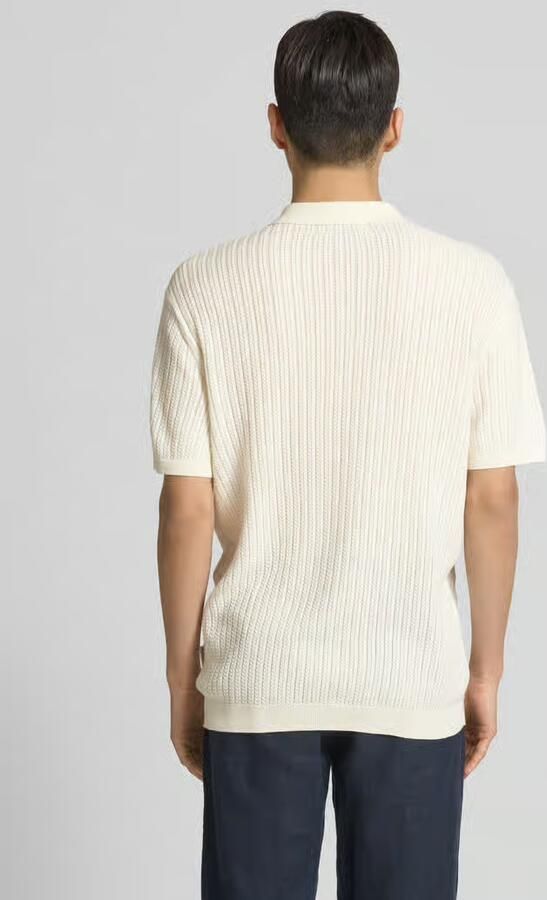 Casual friday Regular fit poloshirt met structuurmotief model 'Karl'