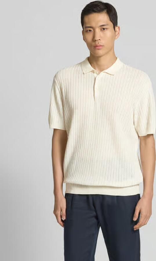 Casual friday Regular fit poloshirt met structuurmotief model 'Karl' - Foto 2