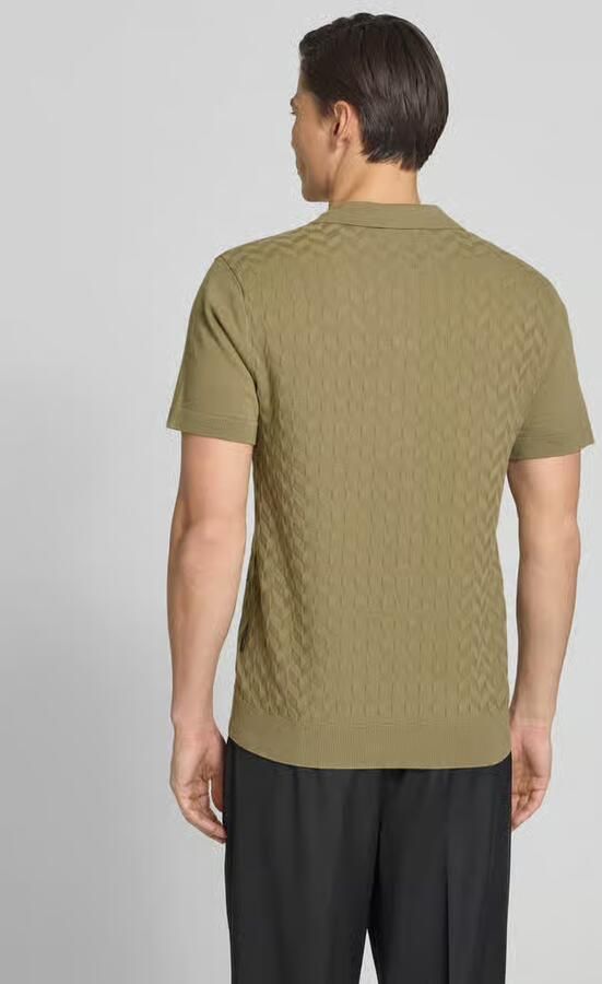 Casual friday regular fit poloshirt met structuurpatroon model 'DYRVIK' - Foto 2