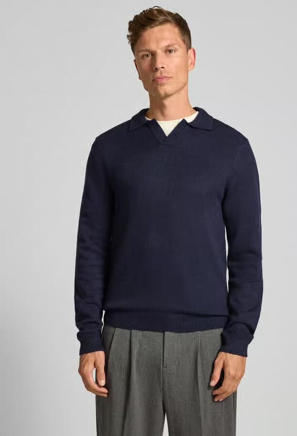 Casual friday Regular fit shirt met lange mouwen en polokraag model 'Karl' - Foto 2