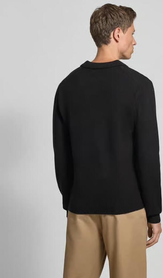 Casual friday Regular fit shirt met lange mouwen en polokraag model 'Karl'