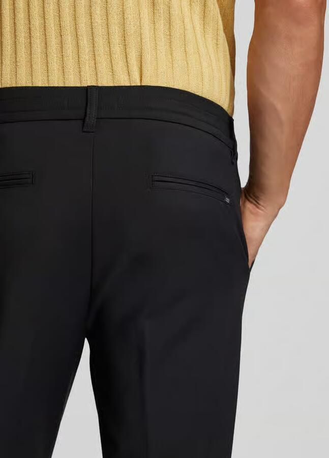 Casual friday Regular fit stoffen broek met bandplooien model 'Marc'