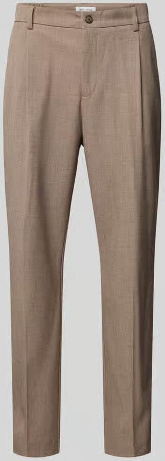 Casual friday Regular fit stoffen broek met bandplooien model 'Pierce' - Foto 2