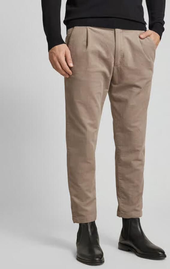 Casual friday Regular fit stoffen broek met bandplooien model 'Pierce' - Foto 2