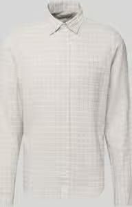 Casual friday regular fit vrijetijdshemd met linnengehalte model 'HANSSON'