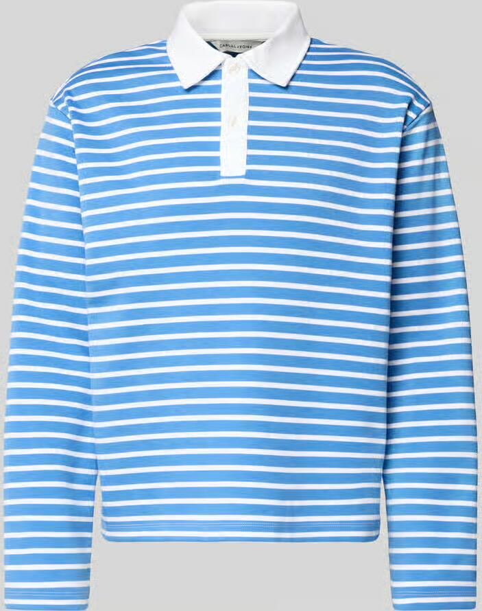 Casual friday Relaxed fit poloshirt met knoopsluiting model 'PERSSON'