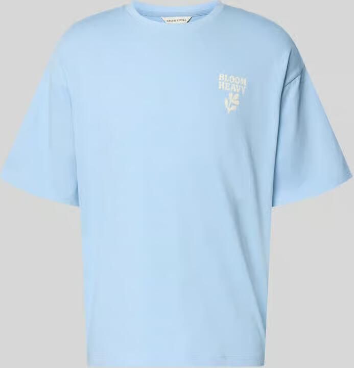 Casual friday relaxed fit T-shirt met statementprint model 'RUDE' - Foto 2
