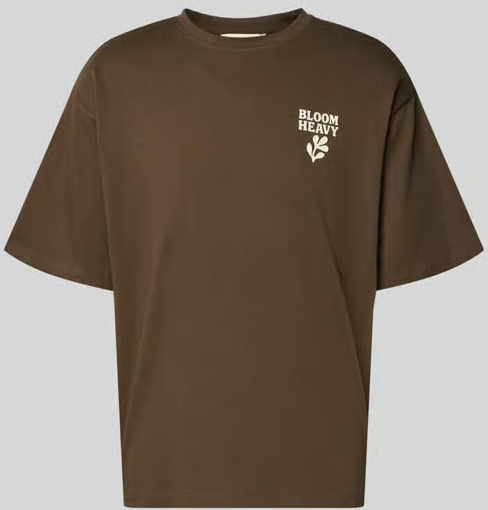 Casual friday relaxed fit T-shirt met statementprint model 'RUDE' - Foto 2
