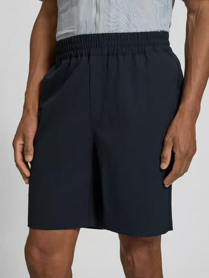 Casual friday Korte regular fit broek met elastische band model 'Samos'