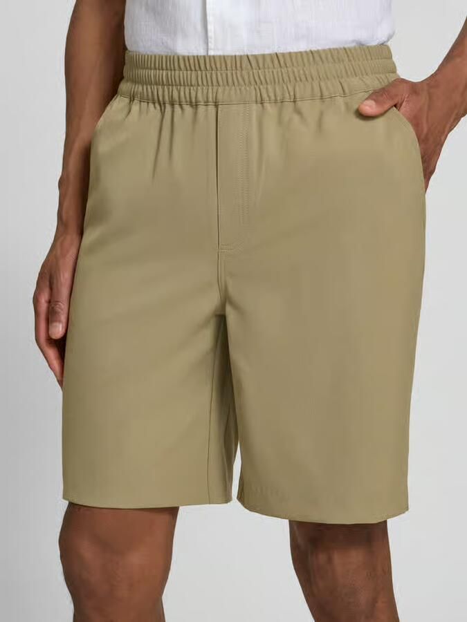 Casual friday Shorts met elastische tailleband model 'Samos'