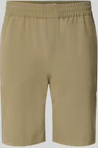 Casual friday Shorts met elastische tailleband model 'Samos'