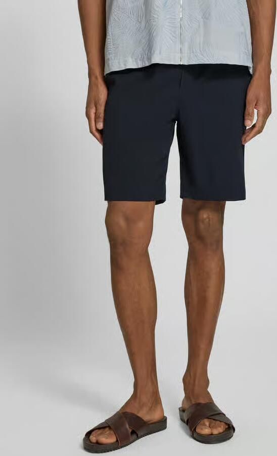 Casual friday Korte regular fit broek met elastische band model 'Samos' - Foto 3
