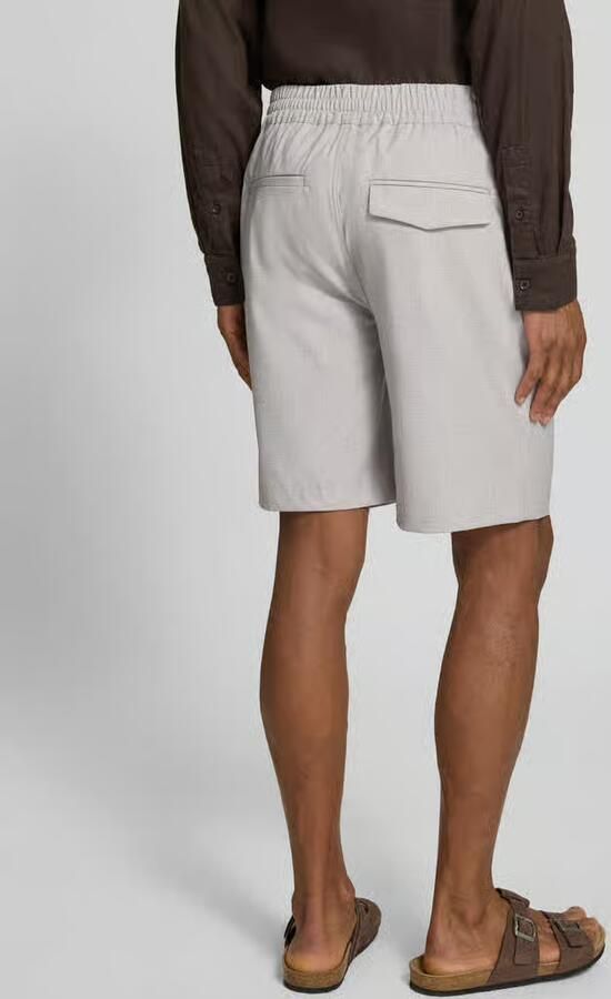 Casual friday Shorts met elastische tailleband model 'Samos'