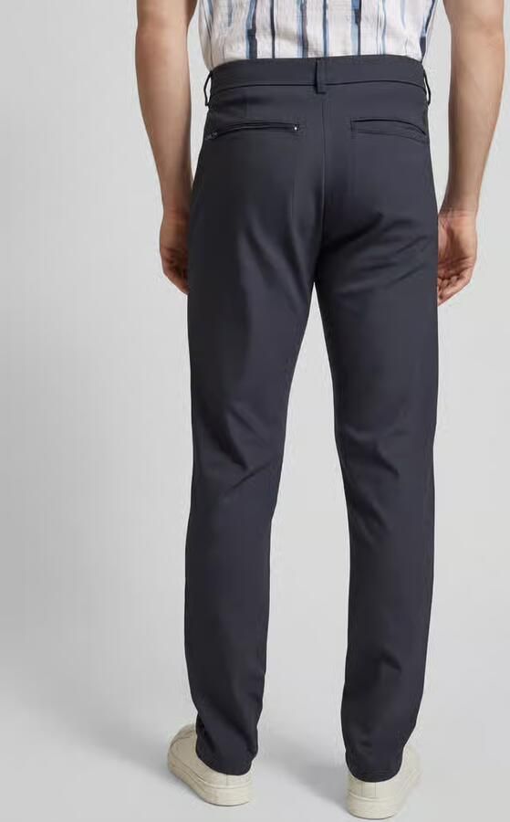 Casual friday Slim fit broek in effen design model 'Philip'