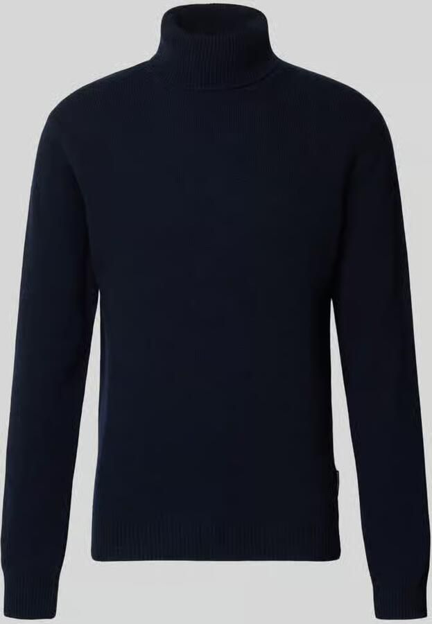 Casual friday Slim fit coltrui van wolmix model 'Karl'