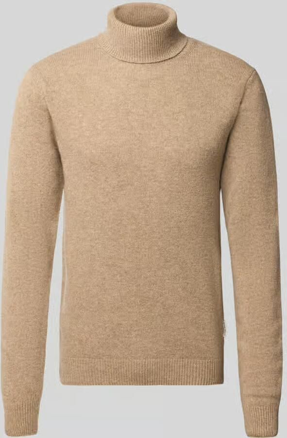 Casual friday Slim fit coltrui van wolmix model 'Karl'