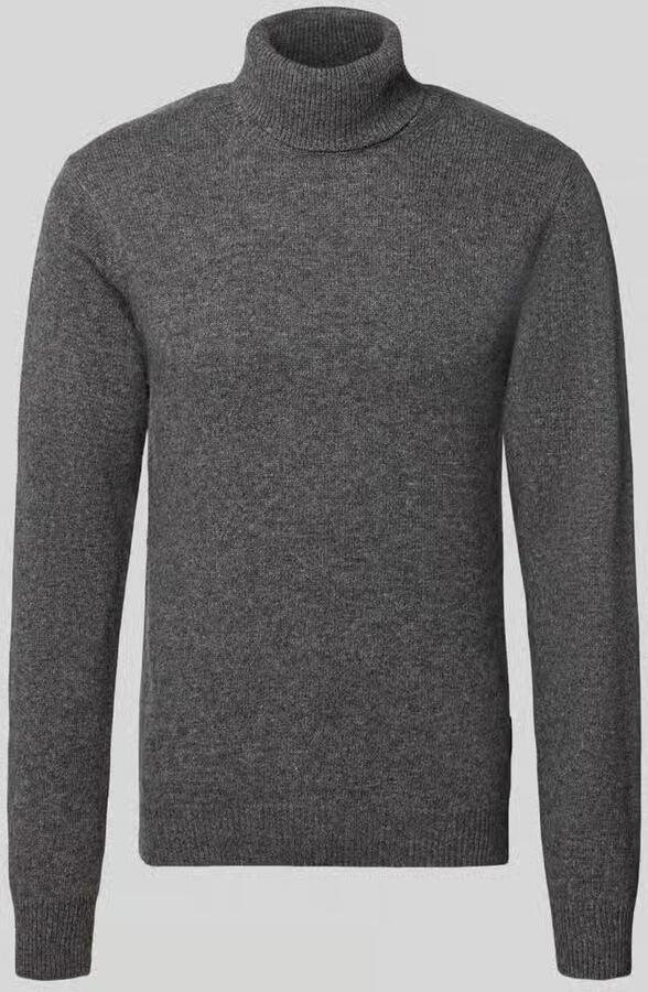 Casual friday Slim fit coltrui van wolmix model 'Karl'