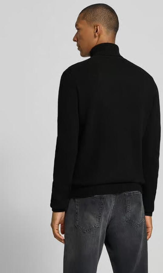Casual friday Slim fit coltrui van wolmix model 'Karl' - Foto 3