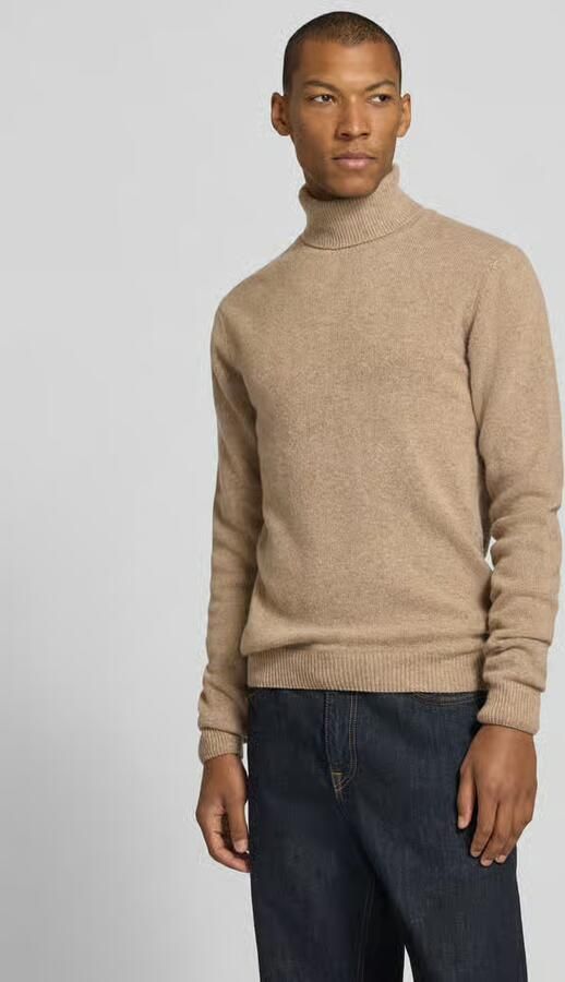 Casual friday Slim fit coltrui van wolmix model 'Karl' - Foto 3