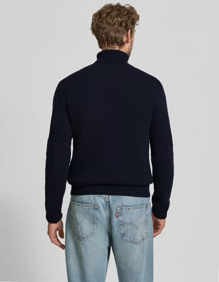 Casual friday Slim fit coltrui van wolmix model 'Karl' - Foto 2
