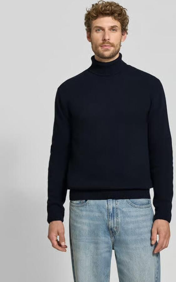 Casual friday Slim fit coltrui van wolmix model 'Karl' - Foto 3